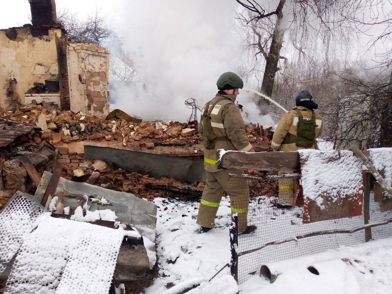 Ликвидация пожара в Рыльском районе 
