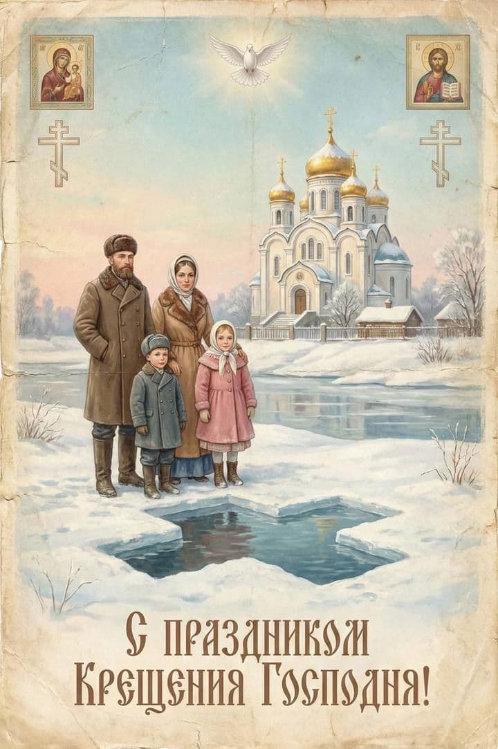 Поздравляем с Крещением Господним!